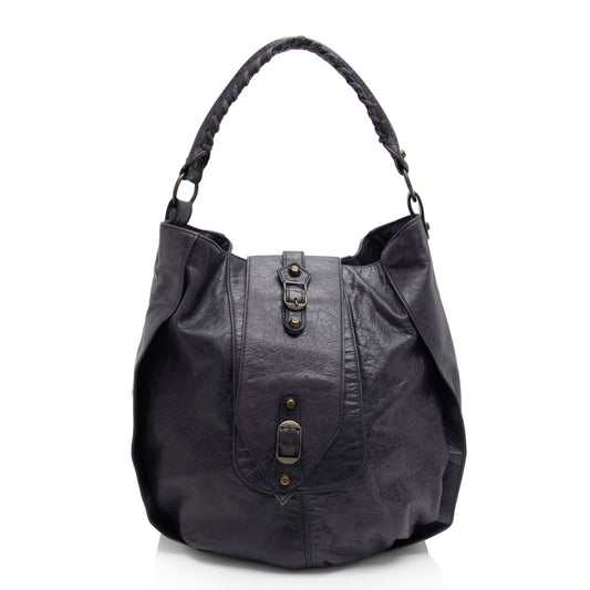 Luxury Balenciaga Chevre Shrug Hobo (SHF-Gv56LB)