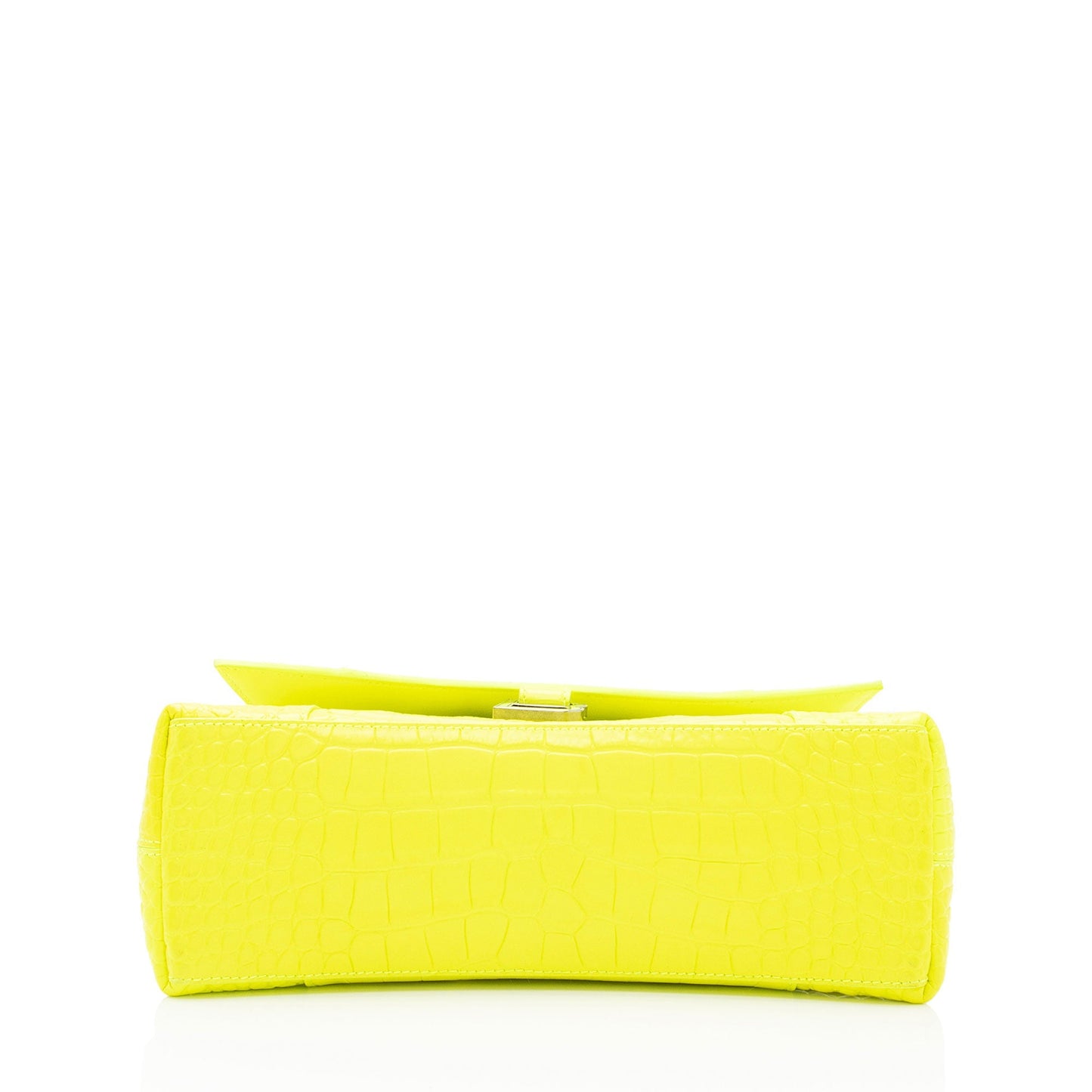 Luxury Balenciaga Croc Embossed Calfskin Downtown Small Shoulder Bag (SHF-k5auKT)