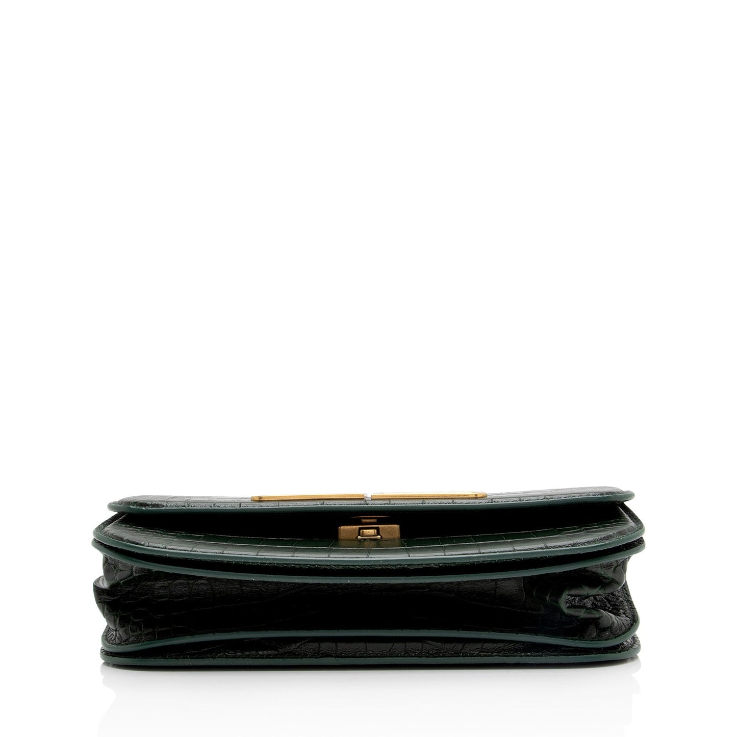 Luxury Balenciaga Croc Embossed Calfskin Gossip Small Shoulder Bag (SHF-Vvr5sm)
