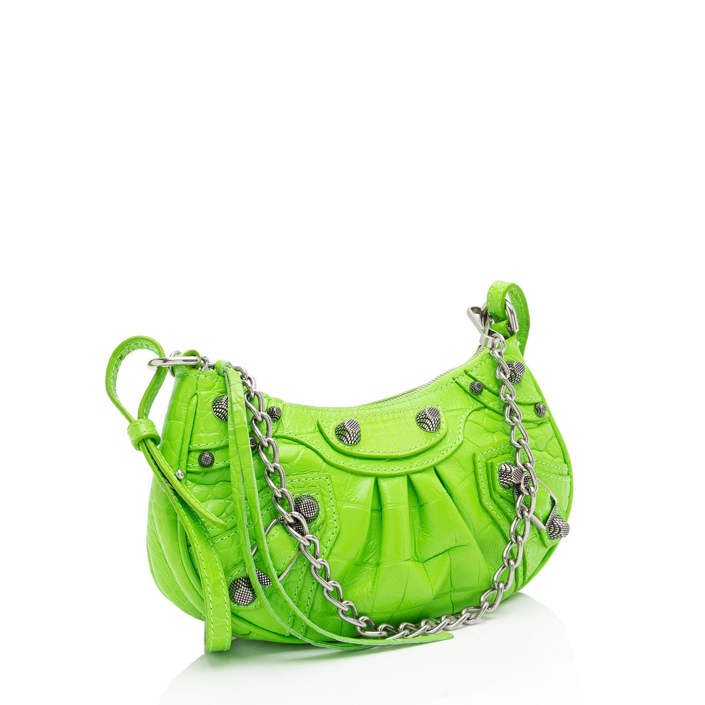Luxury Balenciaga Croc Embossed Le Cagole Mini Crossbody Bag (SHF-qEcyCI)