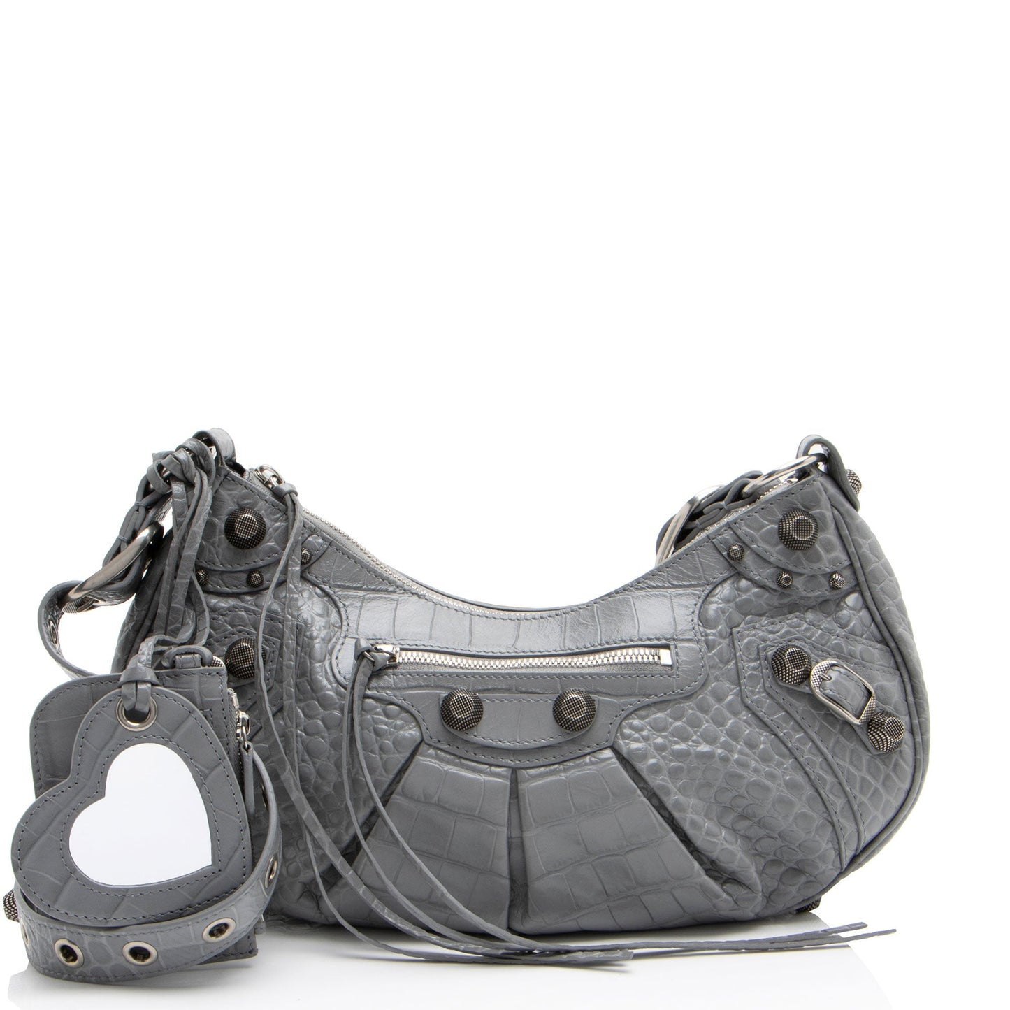 Luxury Balenciaga Croc Embossed Le Cagole Small Shoulder Bag (SHF-ymVG4a)