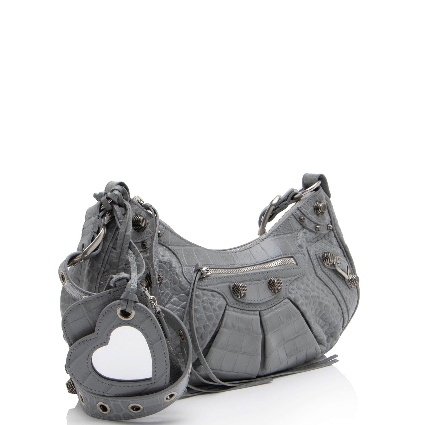 Luxury Balenciaga Croc Embossed Le Cagole Small Shoulder Bag (SHF-ymVG4a)