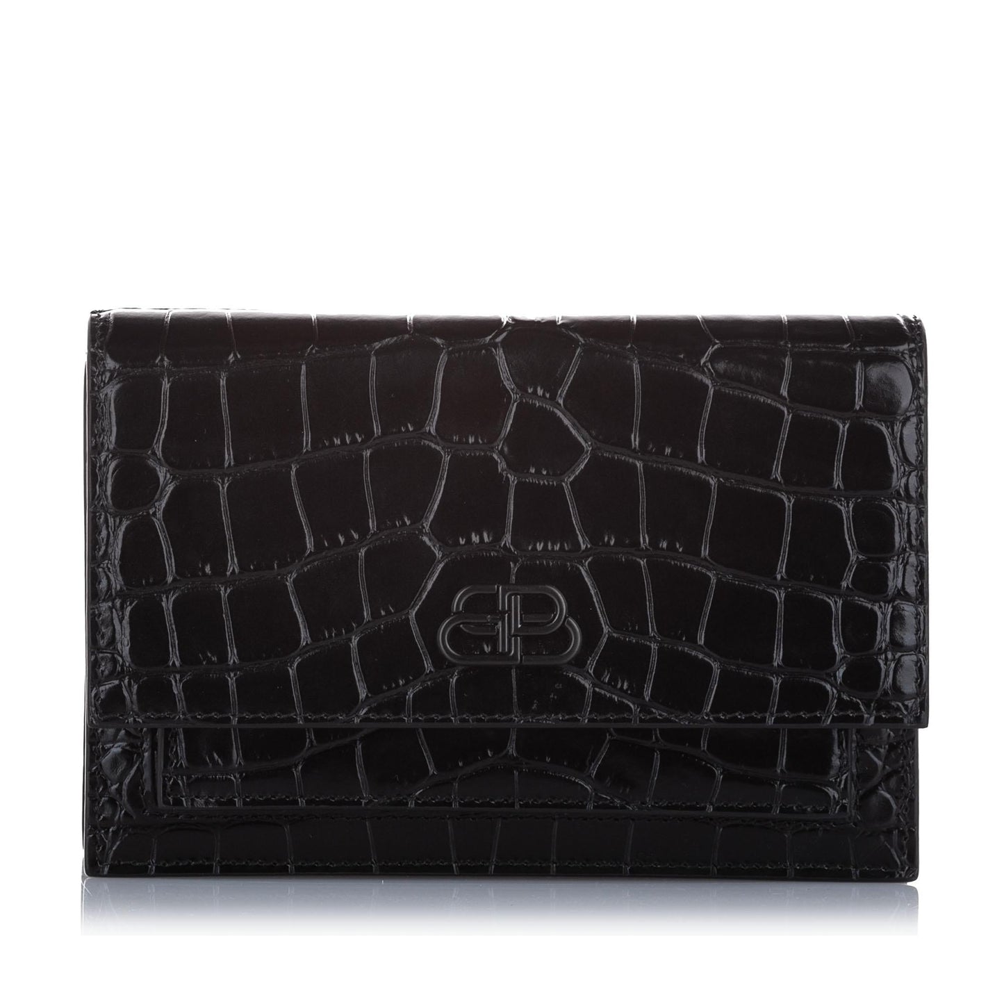 Luxury Balenciaga Croc Embossed Sharp Leather Shoulder Bag (SHG-25675)