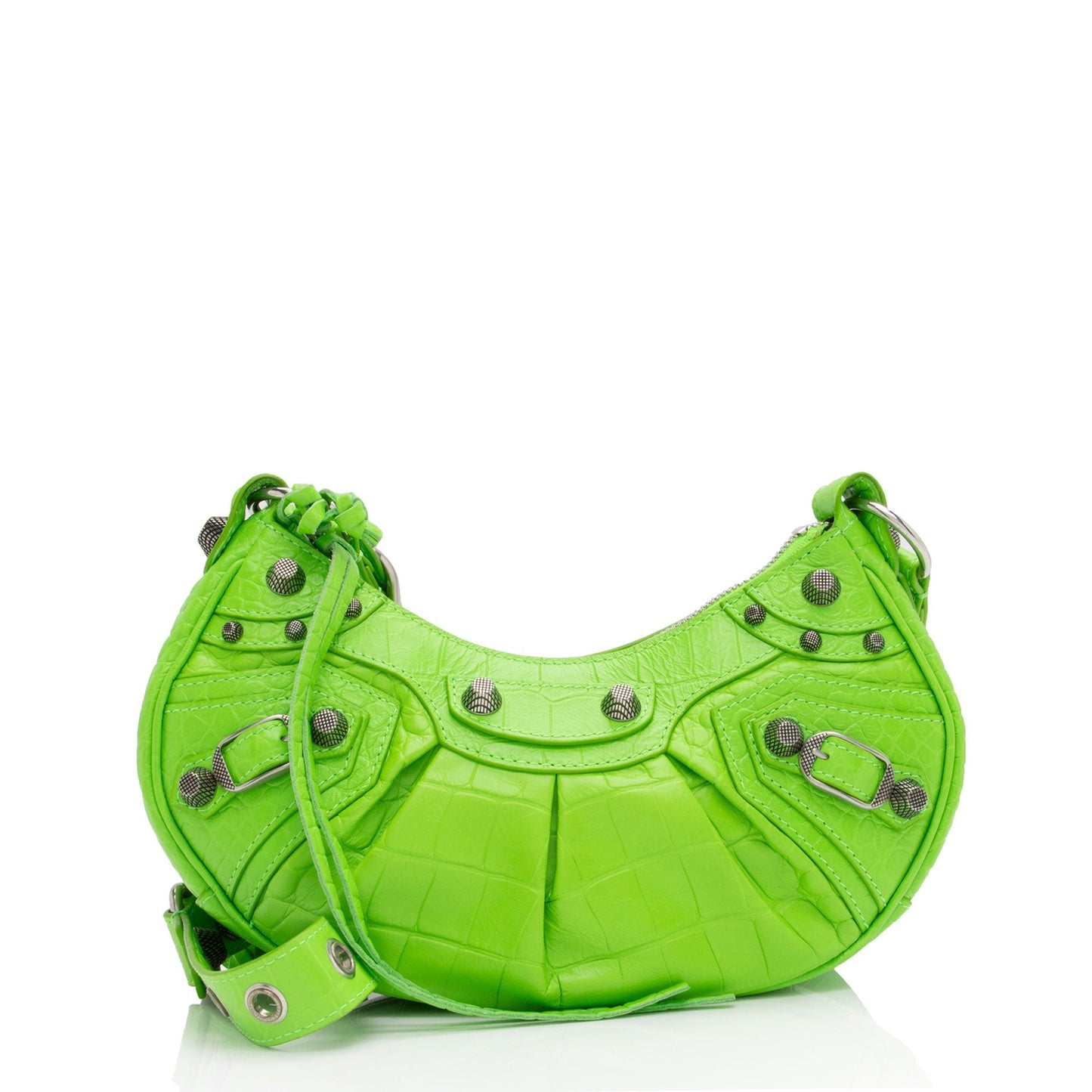 Luxury Balenciaga Croc Embossed Le Cagole XS Shoulder Bag (SHF-kVl4nx)