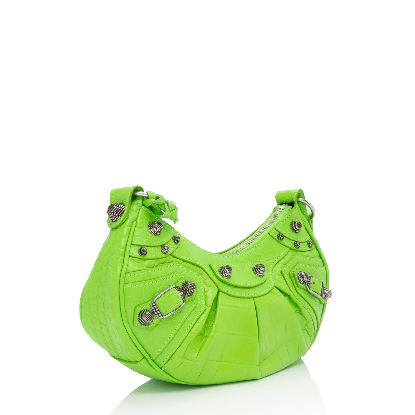 Luxury Balenciaga Croc Embossed Le Cagole XS Shoulder Bag (SHF-kVl4nx)
