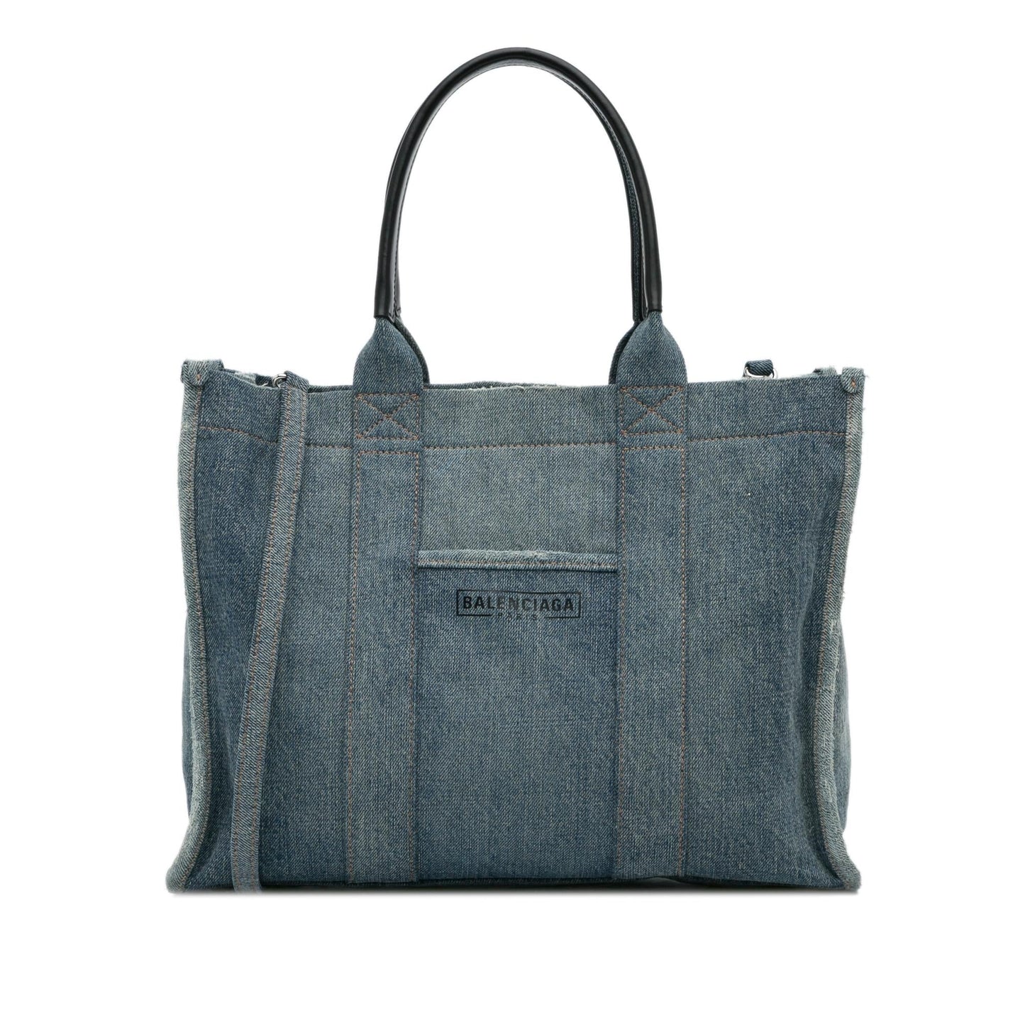 Luxury Balenciaga Denim Hardware Satchel (SHG-jA38YB)