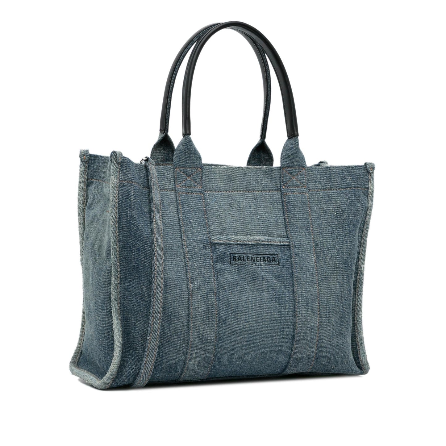 Luxury Balenciaga Denim Hardware Satchel (SHG-jA38YB)