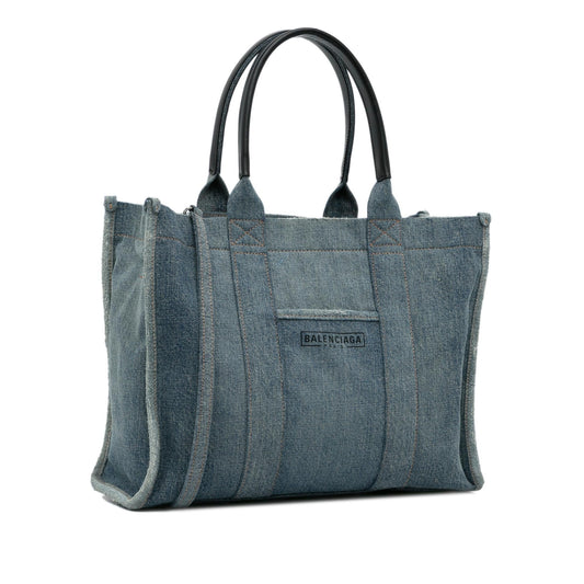 Luxury Balenciaga Denim Hardware Satchel (SHG-jA38YB)