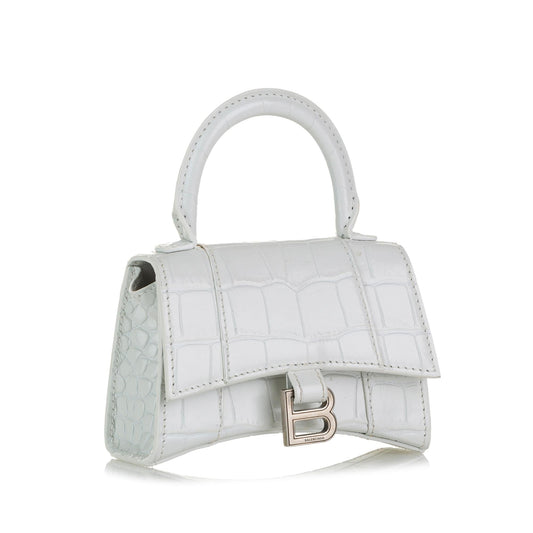 Luxury Balenciaga Embossed Hourglass Mini (SHG-37184)