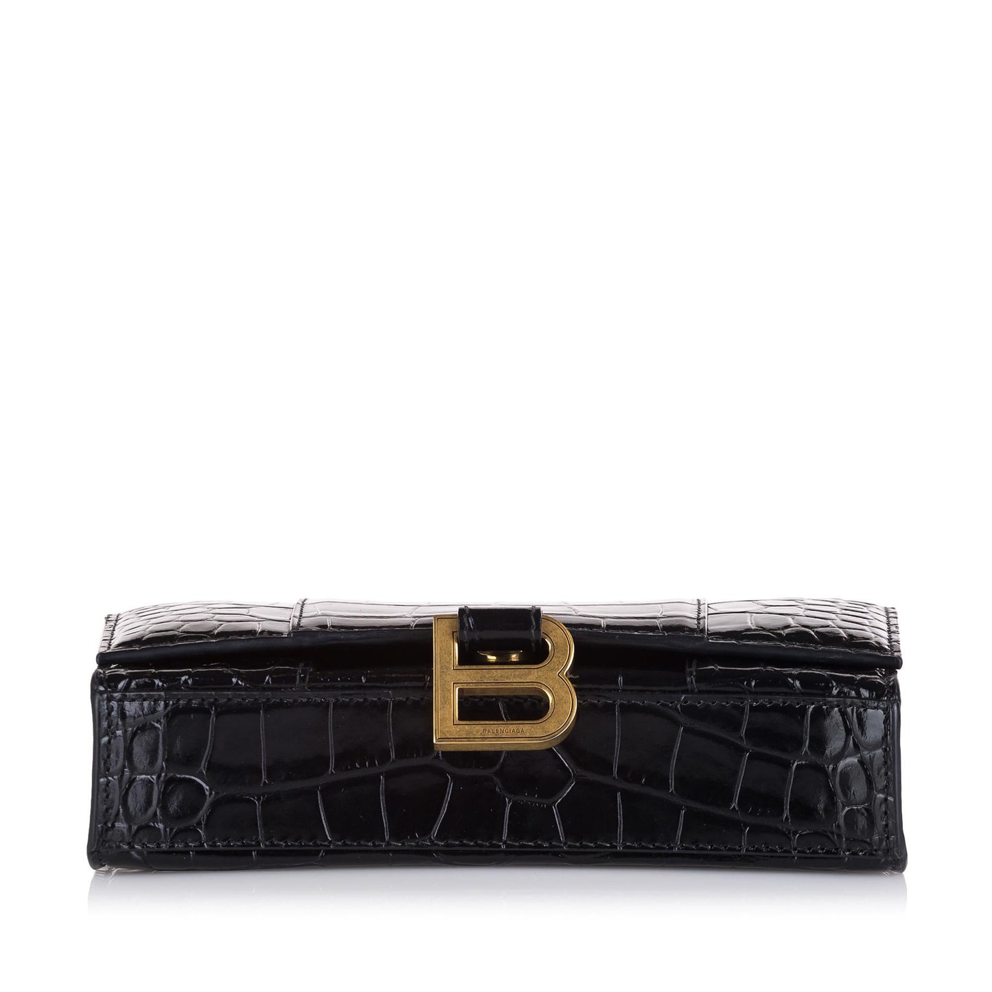 Luxury Balenciaga Embossed Hourglass Wallet On Chain (SHG-36402)