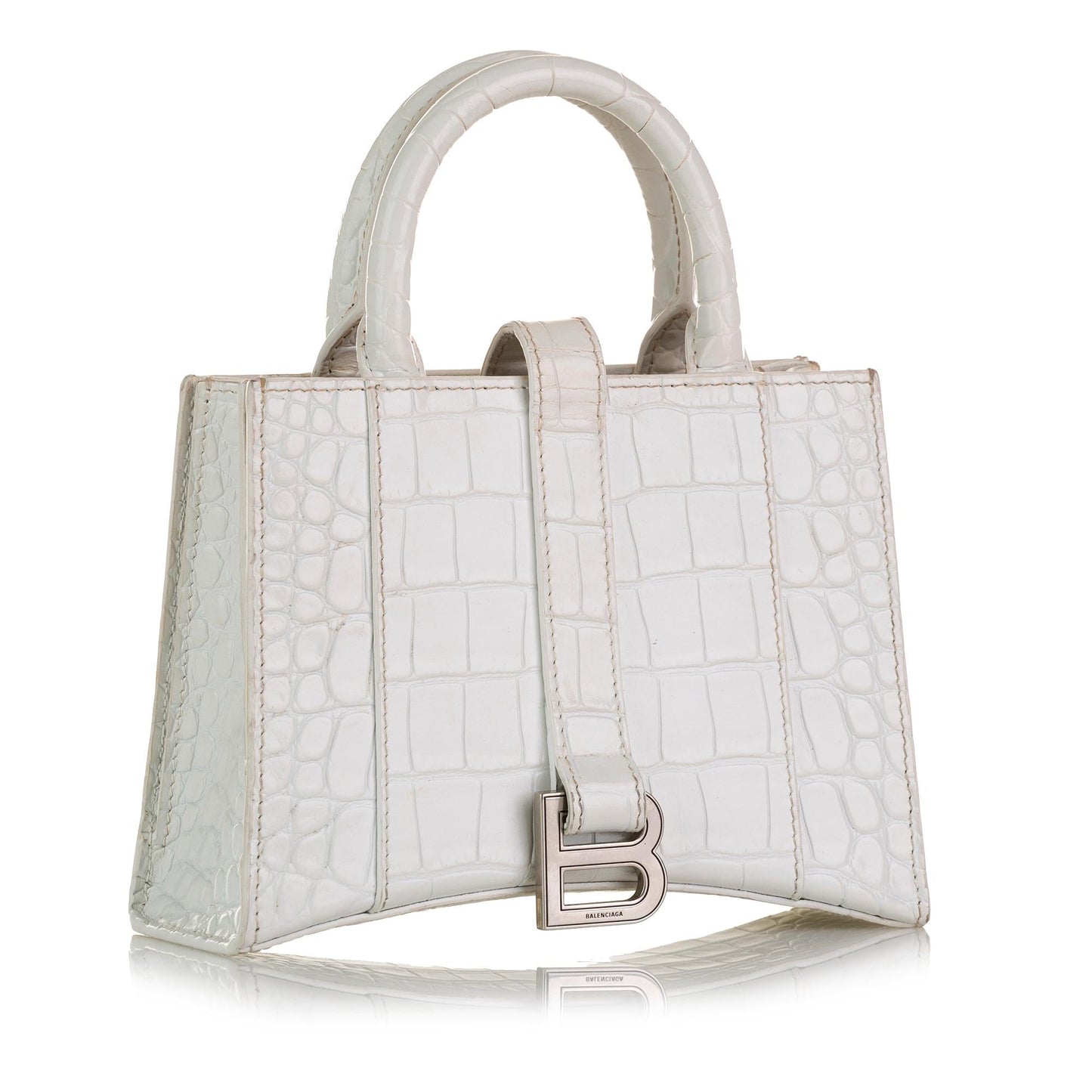 Luxury Balenciaga Embossed Hourglass XXS East West (SHG-37887)