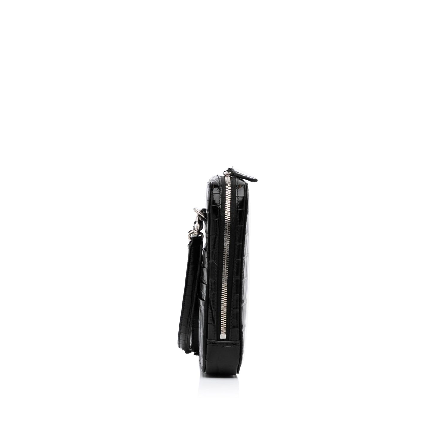 Luxury Balenciaga Embossed Zip Phone Holder (SHG-J8voGS)
