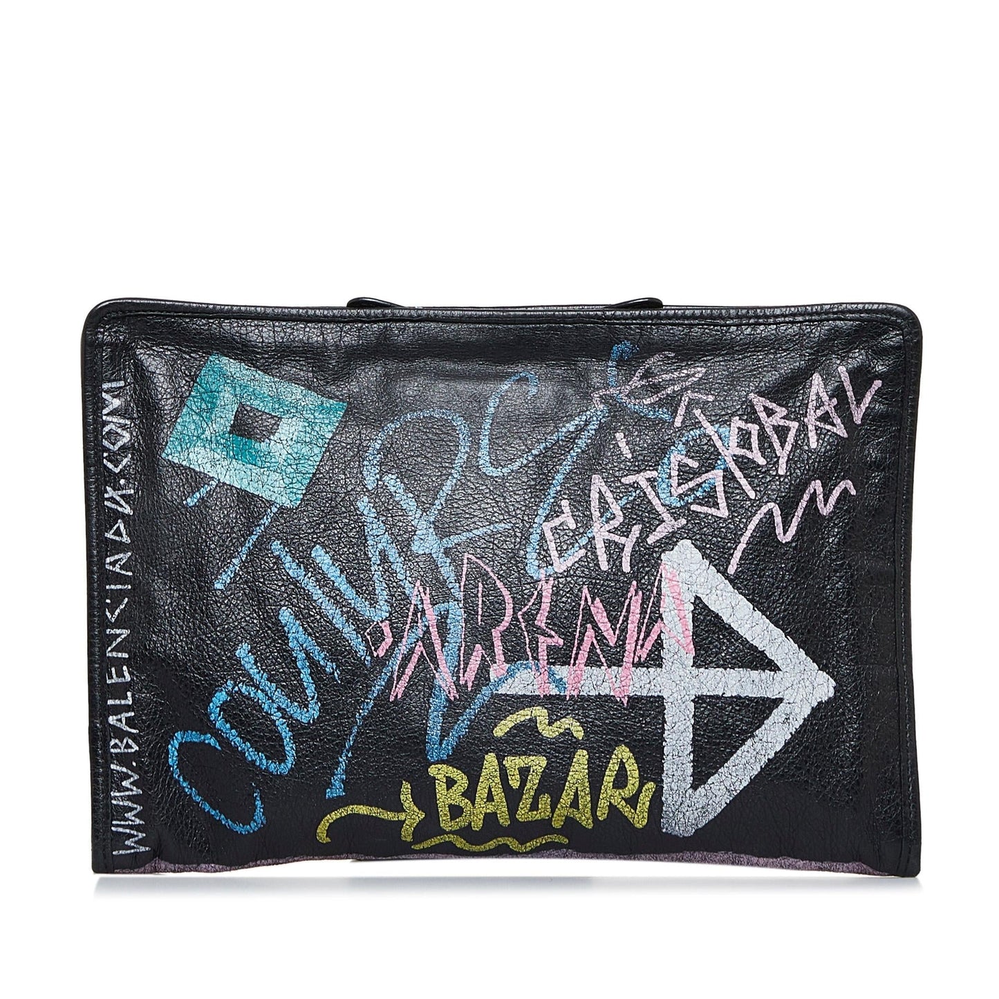 Luxury Balenciaga Graffiti Bazar Clutch Bag (SHG-3dtppR)