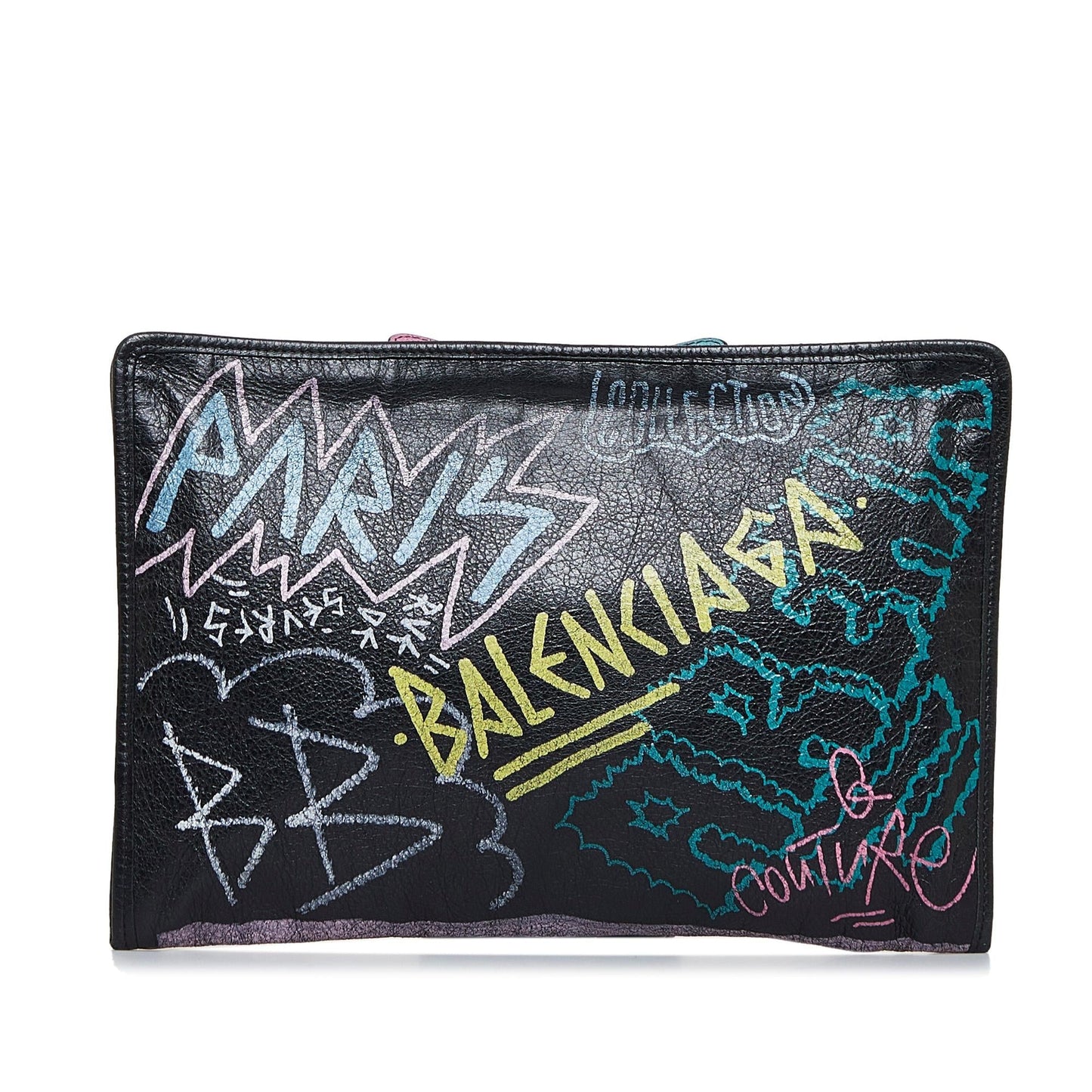 Luxury Balenciaga Graffiti Bazar Clutch Bag (SHG-3dtppR)