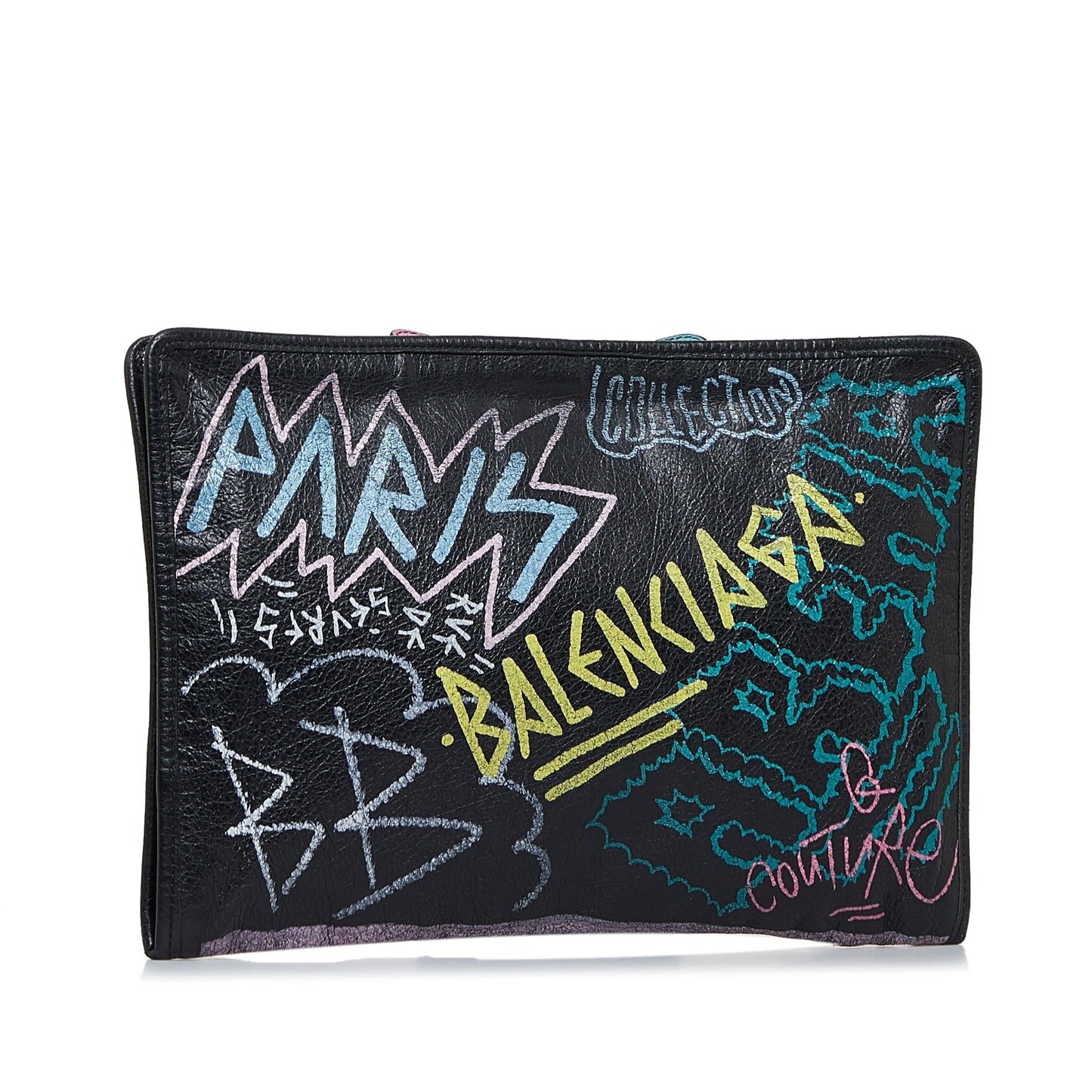 Luxury Balenciaga Graffiti Bazar Clutch Bag (SHG-3dtppR)