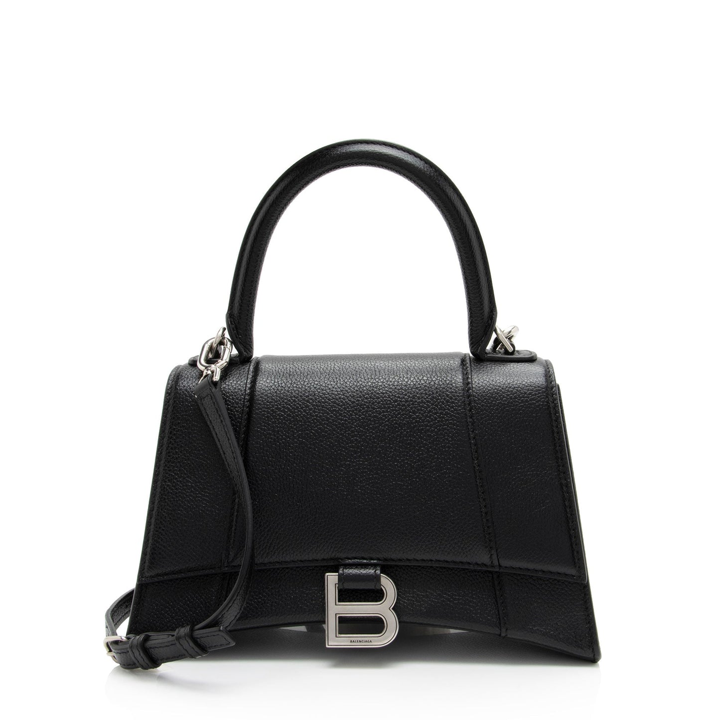 Luxury Balenciaga Grained Calfskin Hourglass Small Top Handle (SHF-O1sHR7)