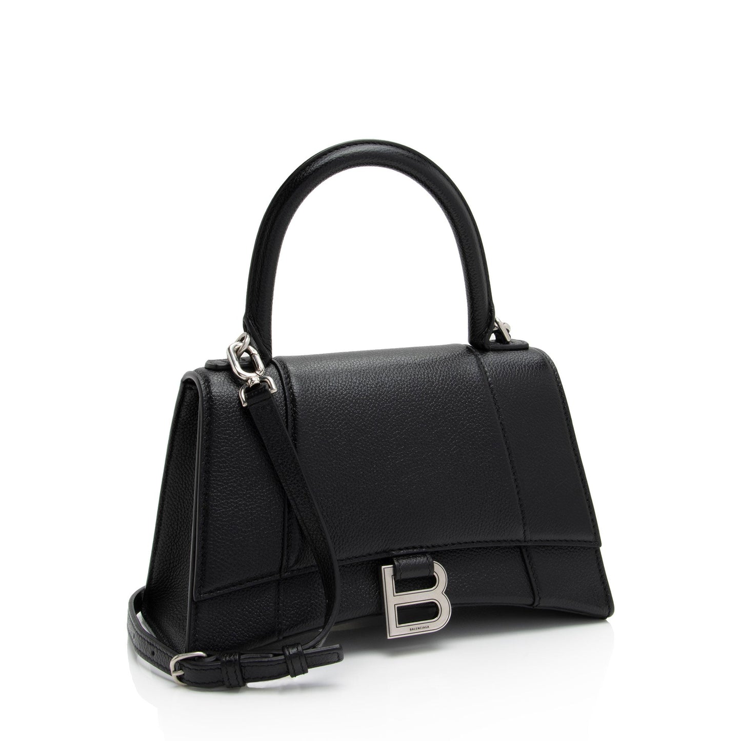 Luxury Balenciaga Grained Calfskin Hourglass Small Top Handle (SHF-O1sHR7)