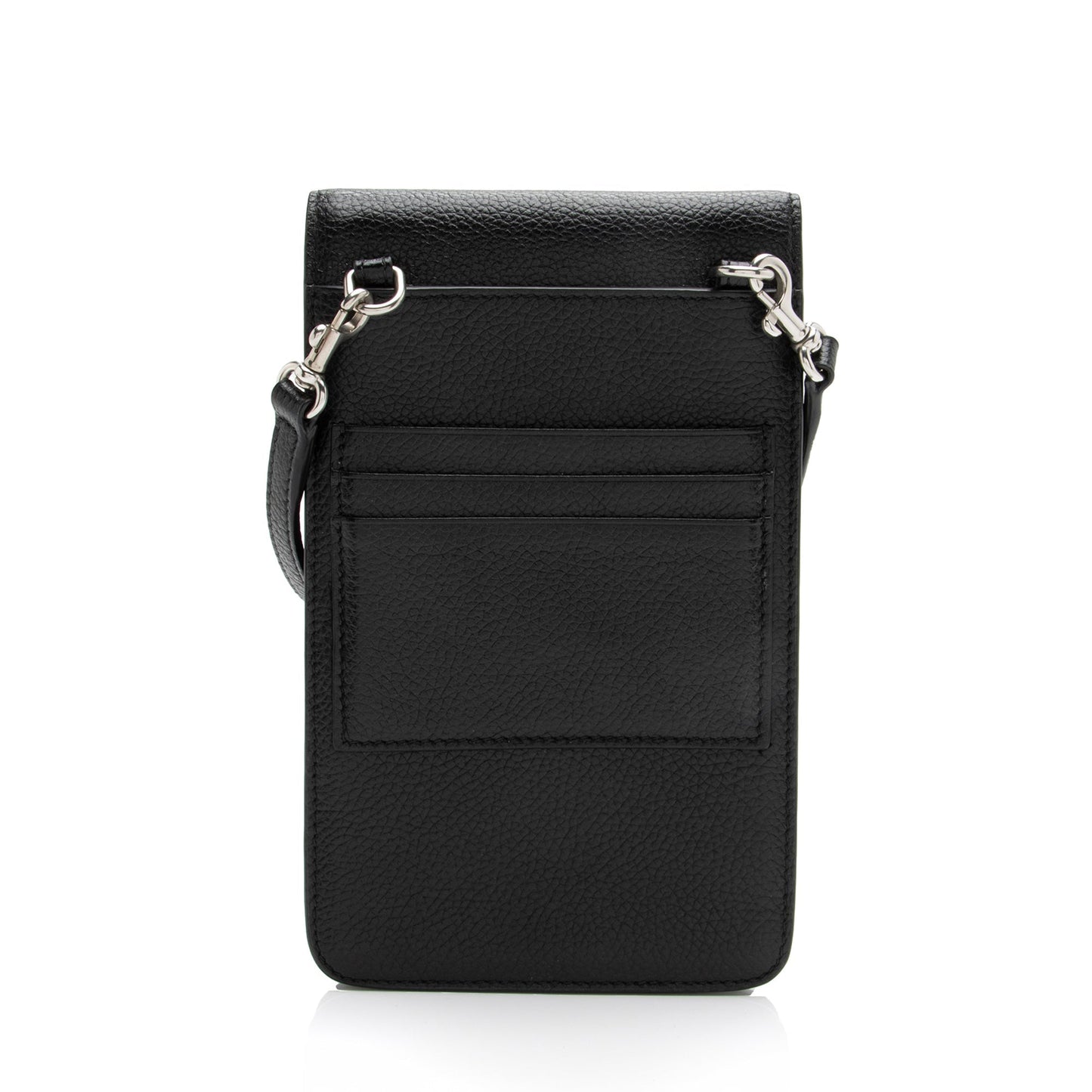 Luxury Balenciaga Grained Calfskin Logo Cash Phone Card Holder Flap Bag (SHF-23466)