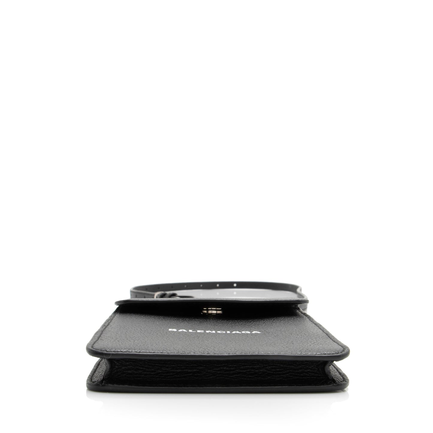 Luxury Balenciaga Grained Calfskin Logo Cash Phone Card Holder Flap Bag (SHF-23466)