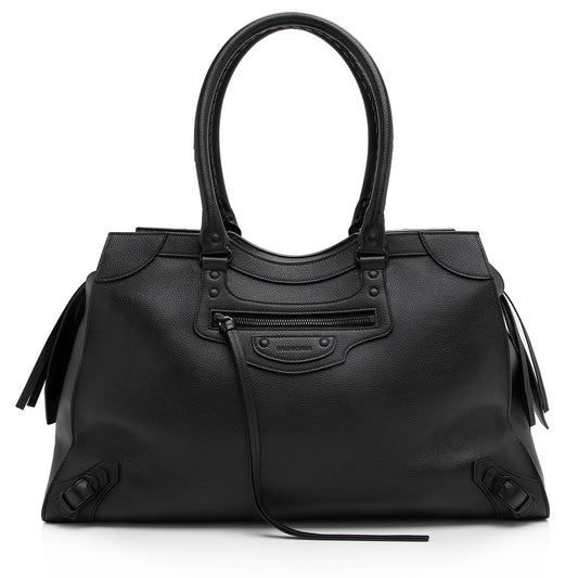Luxury Balenciaga Grained Calfskin Neo Classic City Duffle Bag (SHF-23092)