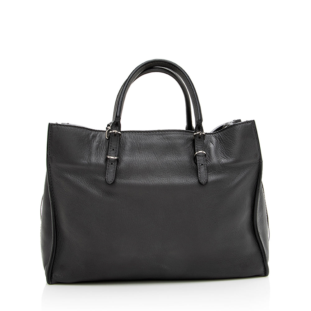 Luxury Balenciaga Grained Calfskin Papier A6 Zip Around Tote (SHF-18723)