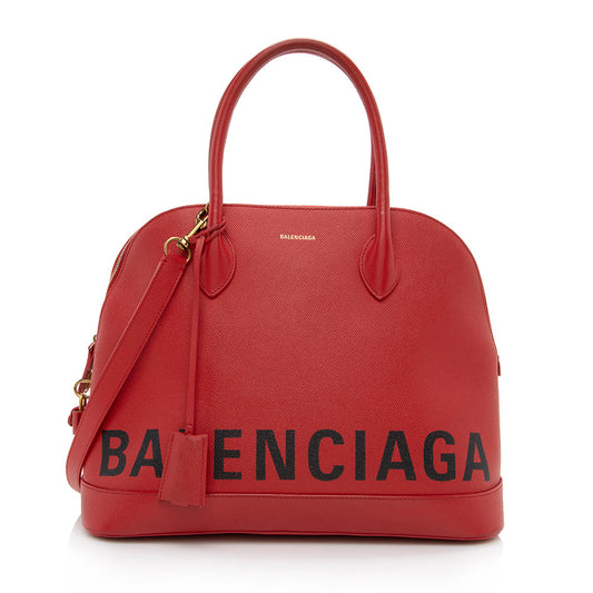 Luxury Balenciaga Grained Calfskin Ville Medium Top Handle Bag (SHF-15056)