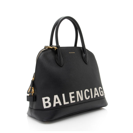 Luxury Balenciaga Grained Calfskin Ville Medium Top Handle Bag (SHF-MH72LN)