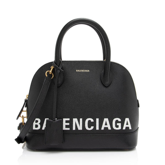 Luxury Balenciaga Grained Calfskin Ville Small Top Handle Bag (SHF-GKQvmA)