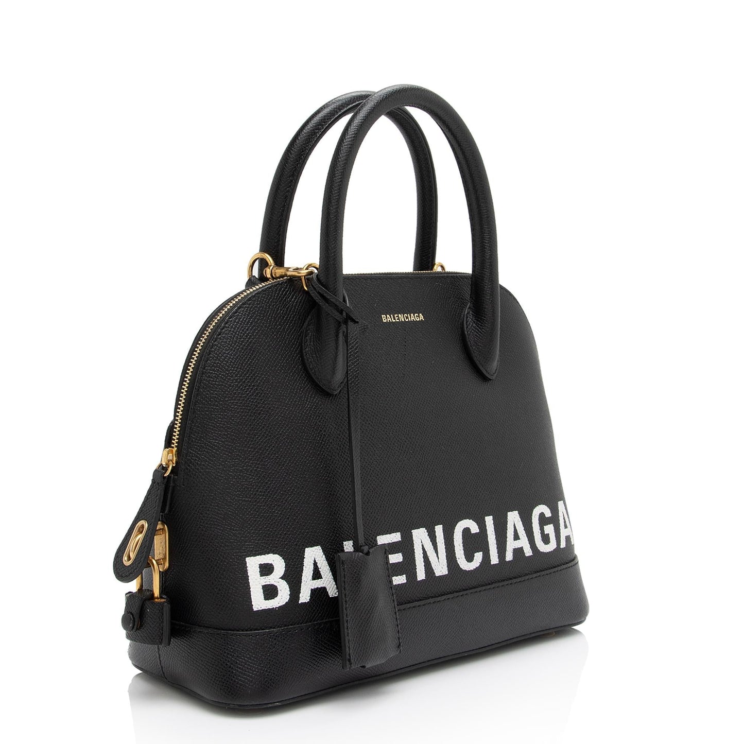 Luxury Balenciaga Grained Calfskin Ville Small Top Handle Bag (SHF-GKQvmA)