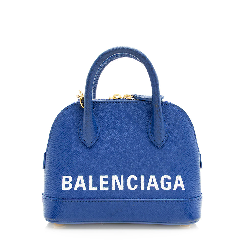 Luxury Balenciaga Grained Calfskin Ville XXS Top Handle Bag - FINAL SALE (SHF-19606)
