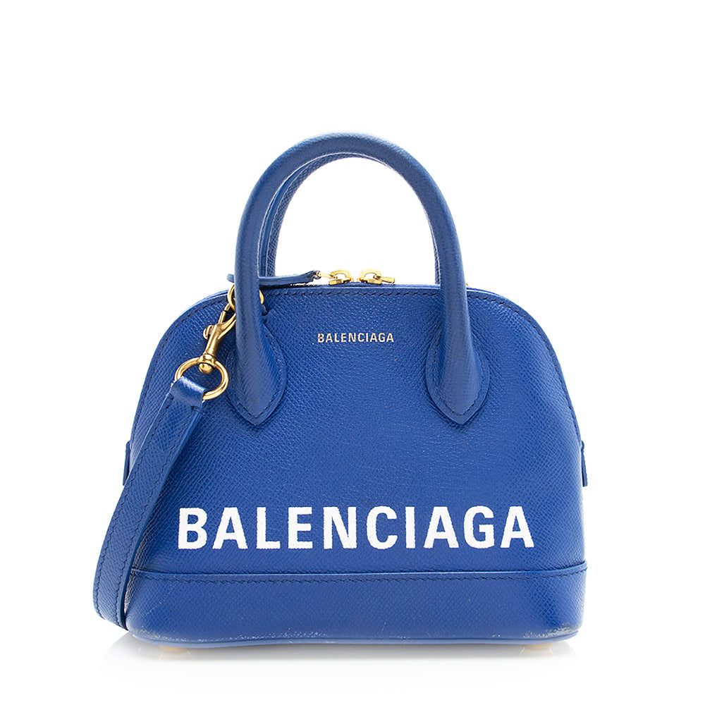 Luxury Balenciaga Grained Calfskin Ville XXS Top Handle Bag - FINAL SALE (SHF-19606)