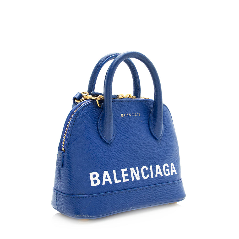 Luxury Balenciaga Grained Calfskin Ville XXS Top Handle Bag - FINAL SALE (SHF-19606)