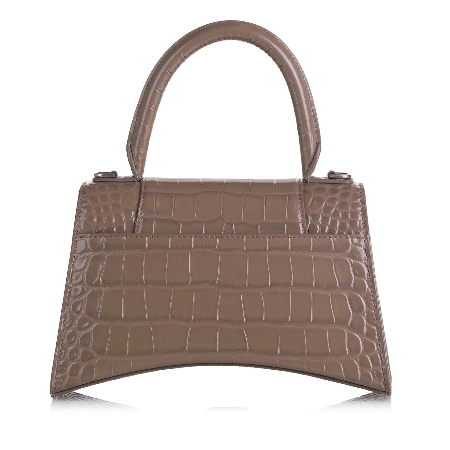 Luxury Balenciaga Hourglass Embossed Leather Satchel (SHG-36403)