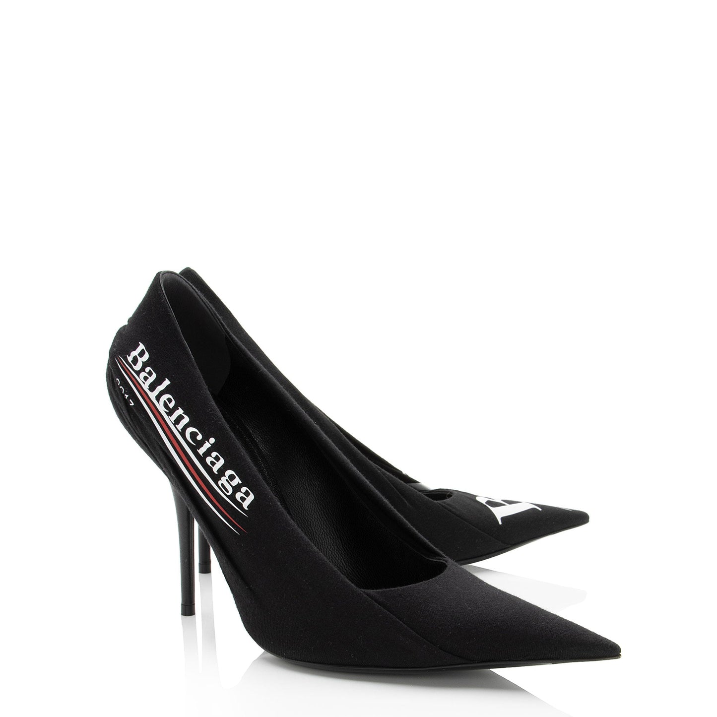 Luxury Balenciaga Jersey Logo Knife Pumps - Size 10 / 40 (SHF-klSg57)