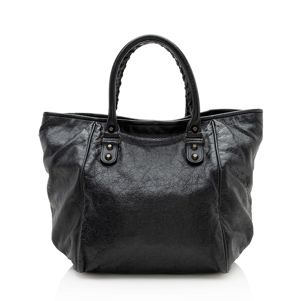 Luxury Balenciaga Lambskin Sunday S Tote - FINAL SALE (SHF-12206)