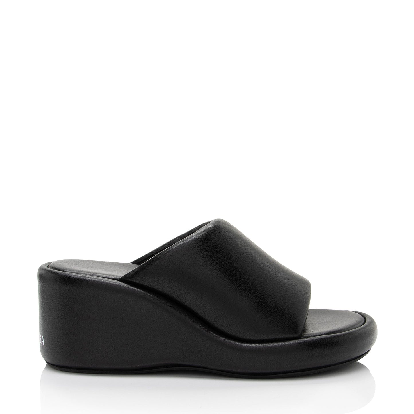Luxury Balenciaga Lambskin Wedge Slides - Size 6 / 36 (SHF-k4UDxY)