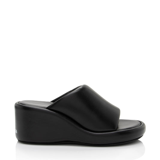 Luxury Balenciaga Lambskin Wedge Slides - Size 6 / 36 (SHF-k4UDxY)
