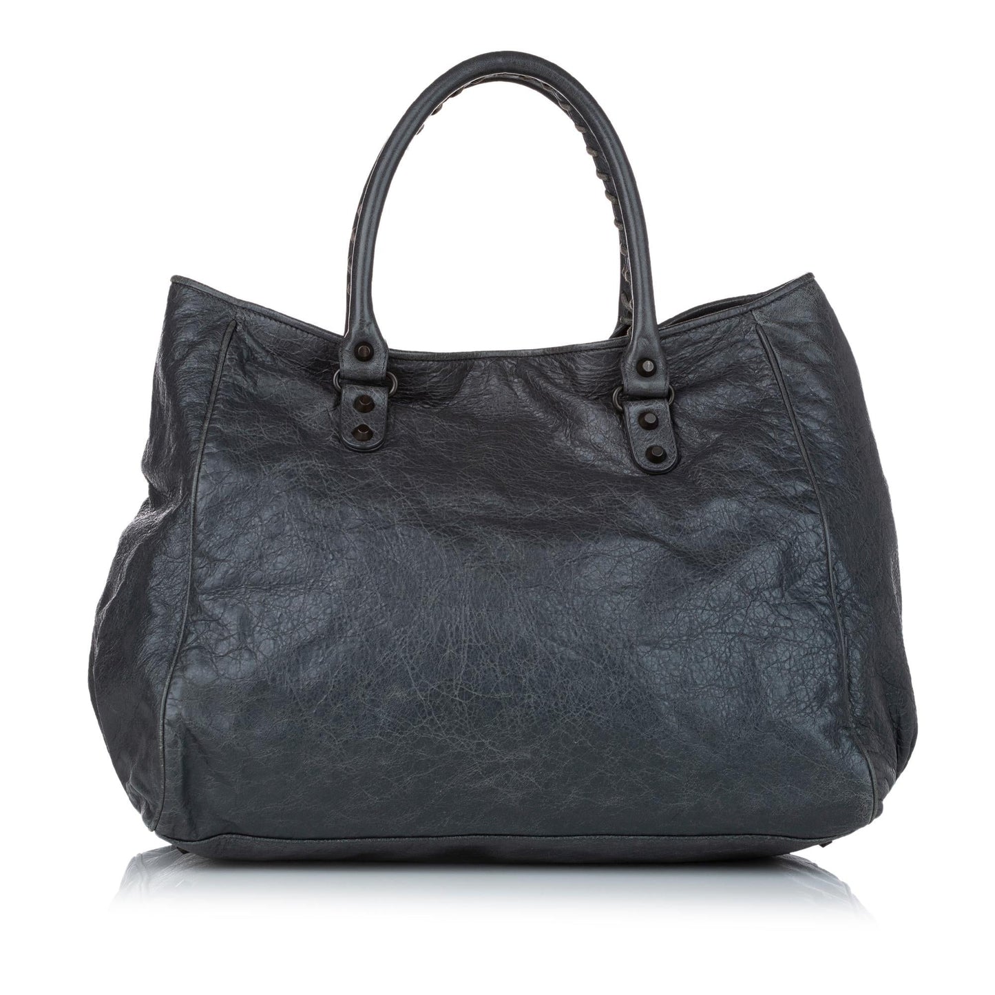 Luxury Balenciaga Large Motocross Sunday Lambskin Leather Tote Bag (SHG-28732)