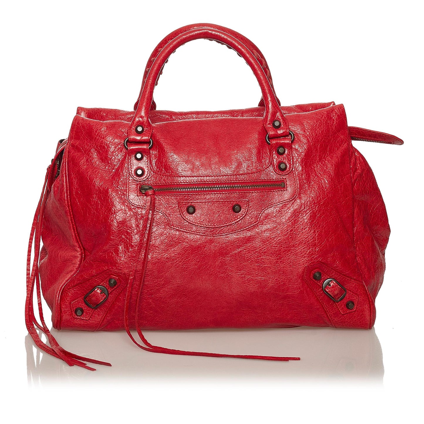 Luxury Balenciaga Large Sunday Lambskin Leather Tote (SHG-28390)