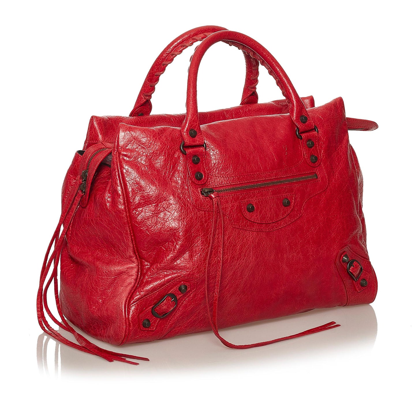 Luxury Balenciaga Large Sunday Lambskin Leather Tote (SHG-28390)