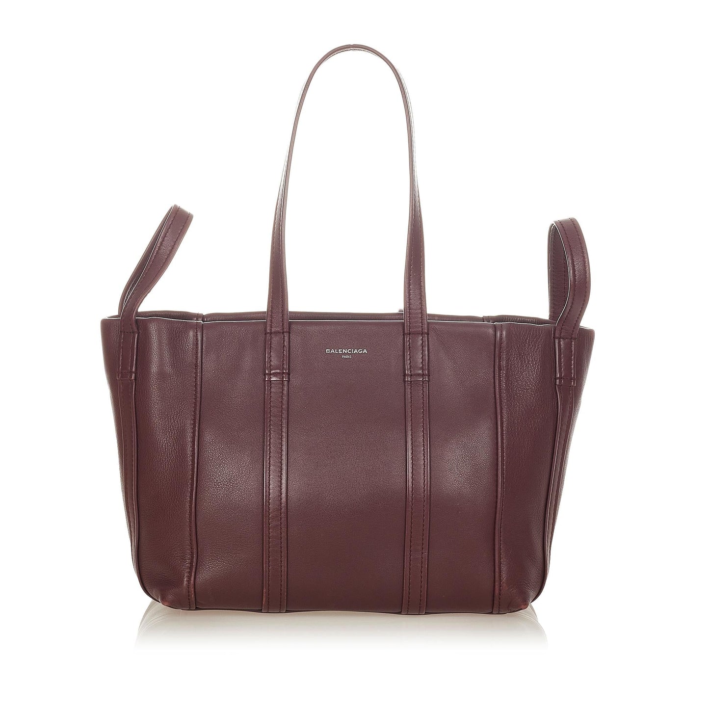 Luxury Balenciaga Laundry Cabas Leather Tote Bag (SHG-26247)