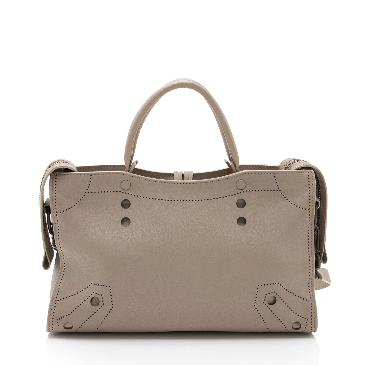 Luxury Balenciaga Leather Blackout City Small Satchel (SHF-I5o2Vy)