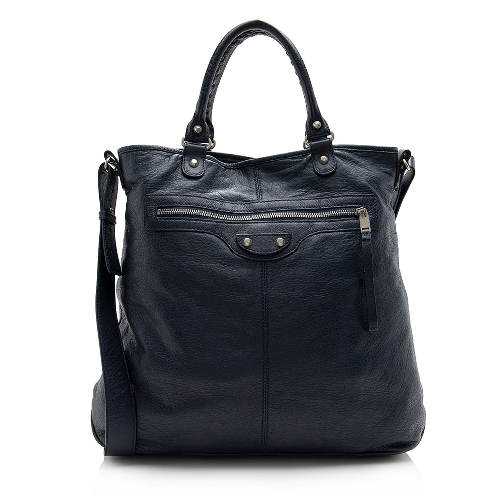 Luxury Balenciaga Leather Classic Square Tote - FINAL SALE (SHF-16560)