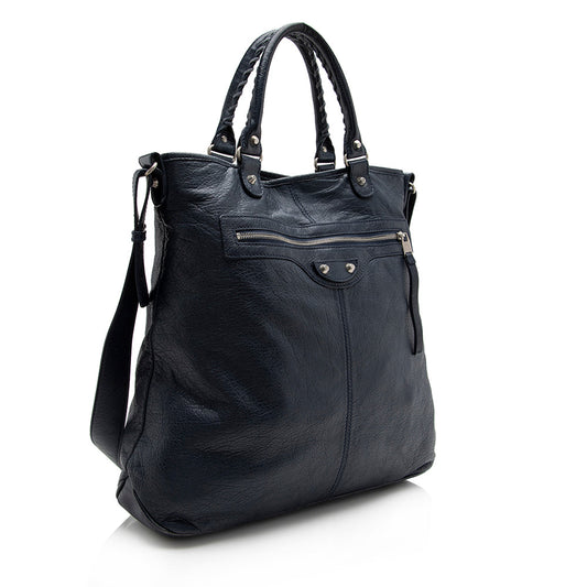 Luxury Balenciaga Leather Classic Square Tote - FINAL SALE (SHF-16560)