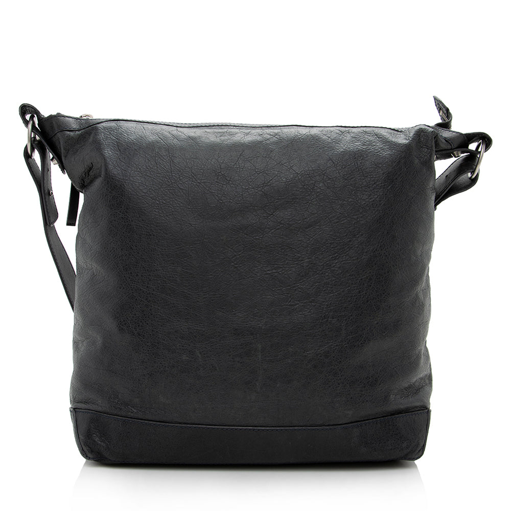 Luxury Balenciaga Leather Day Messenger Bag (SHF-15052)