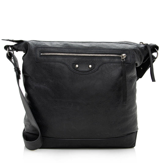 Luxury Balenciaga Leather Day Messenger Bag (SHF-15052)