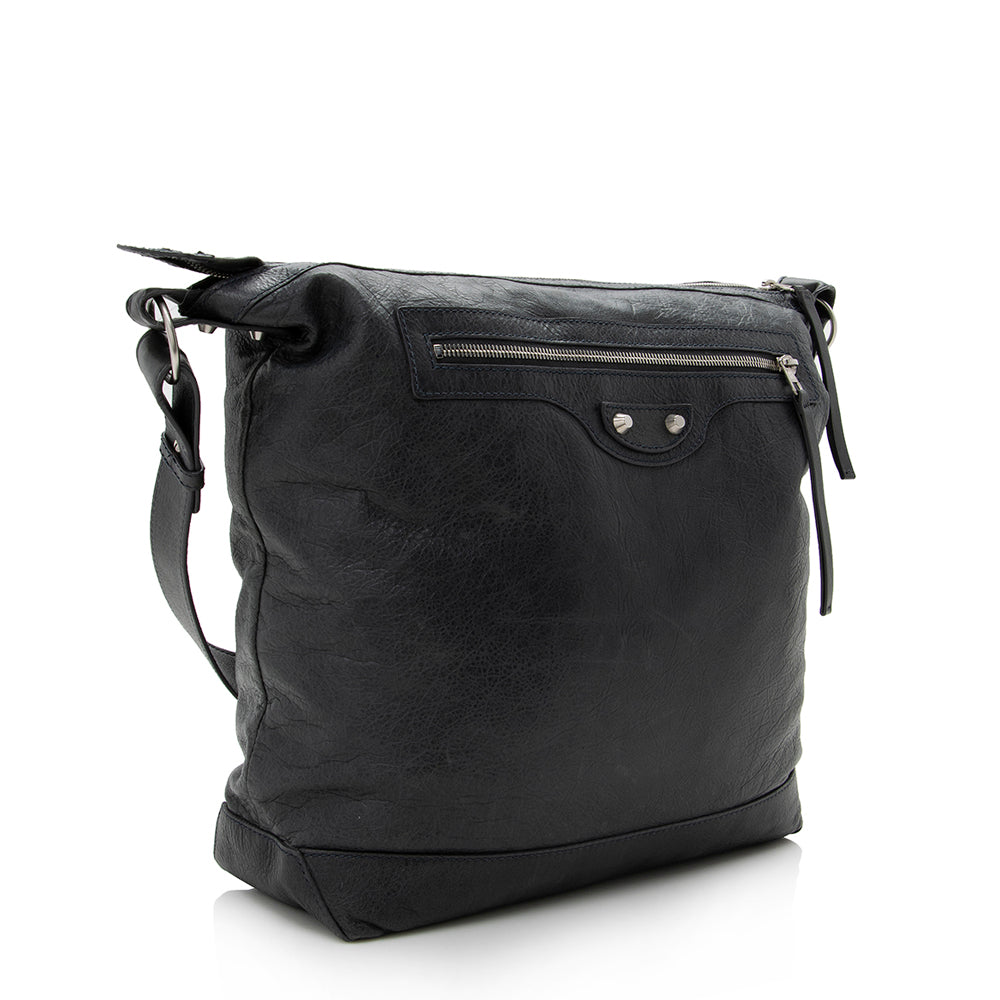 Luxury Balenciaga Leather Day Messenger Bag (SHF-15052)