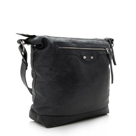 Luxury Balenciaga Leather Day Messenger Bag (SHF-15052)
