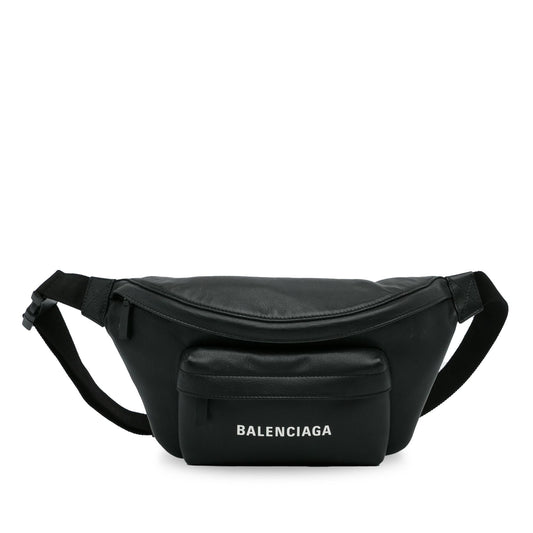 Luxury Balenciaga Leather Everyday Belt Bag (SHG-efgZ0M)