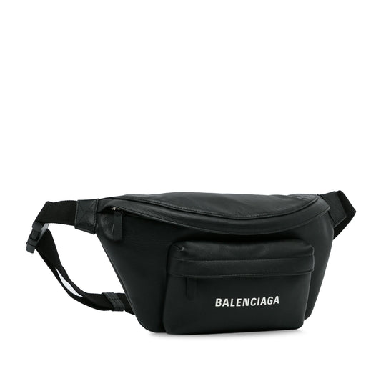 Luxury Balenciaga Leather Everyday Belt Bag (SHG-efgZ0M)